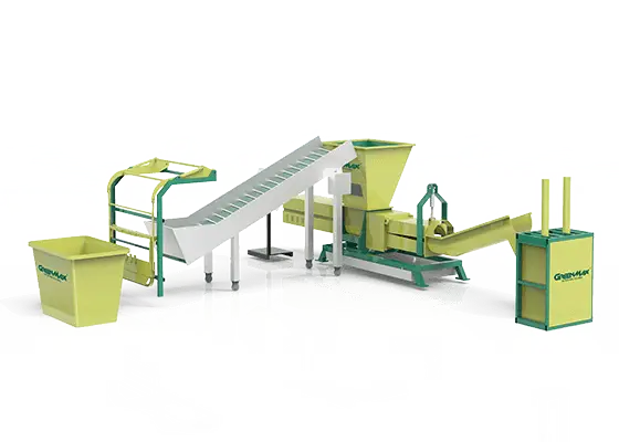 GREENMAX dewater and baler vertical